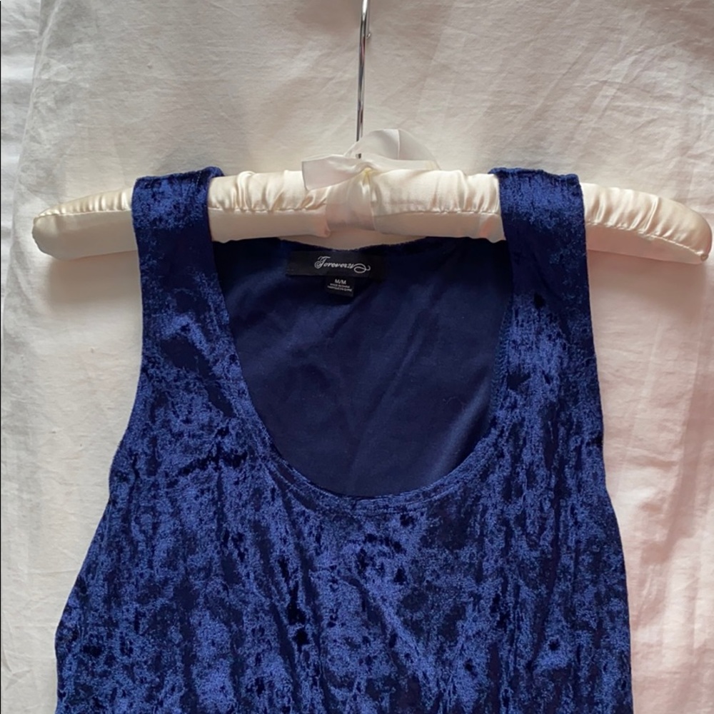 Crushed velvet cocktail dress